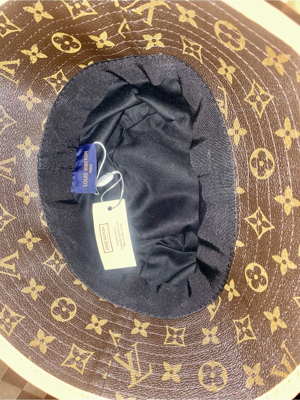 Canvas Bucket Hat - Brown - Picture 7 of 8